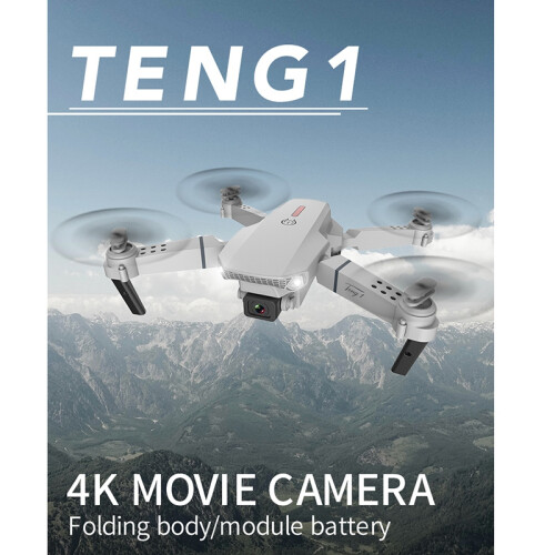 E88 Pro Drone 4K HD Dual Camera Visual WiFi FPV Four- Aircraft 2