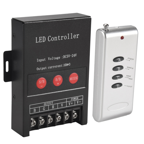 30A LED-controller IR-fjernbetjening Stor effekt 360W BT-controller DC5-24V 1
