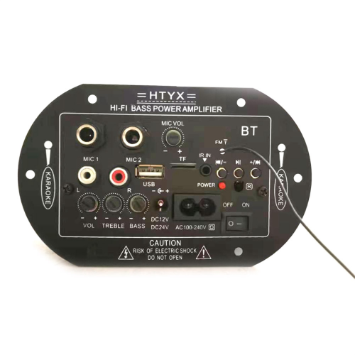 Amplifier Board with Optical Audio Bluetooth AMP USB FM Radio,EU Plug