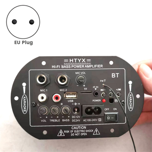 Amplifier Board with Optical Audio Bluetooth AMP USB FM Radio,EU Plug 1