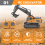 2.4G Wireless RC Excavator Remote Control 4