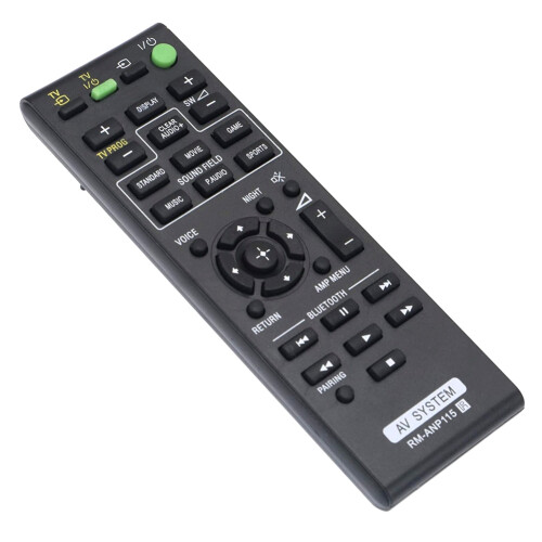 RM-ANP115 Remote Control for Sony HT-CT770 HT-CT370 HTCT770 Sound Bar - Full-Function, Low Power, Black ABS 1