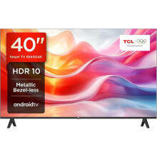 TCL 40S5400AK 40-inch Television, HDR, FHD, Smart TV Powered by Android TV, Bezeless design (Kids Mode, Dolby Audio