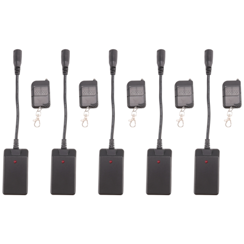 5 τεμάχια ασύρματος δέκτης XLR 3 ακίδων RC για μηχανή ομίχλης καπνού DJ Stage
