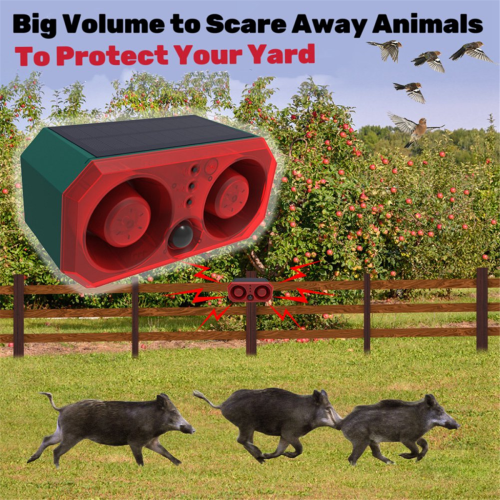 Super Loud Volume Solar Alarm 2 Speakers Recording Motion Detection 2