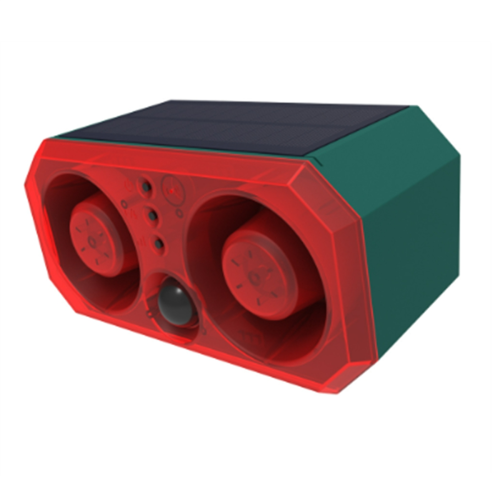 Super Loud Volume Solar Alarm 2 Speakers Recording Motion Detection
