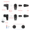 Conector XLR, adaptador de conector hembra macho de micrófono XLR de 3 pines 5