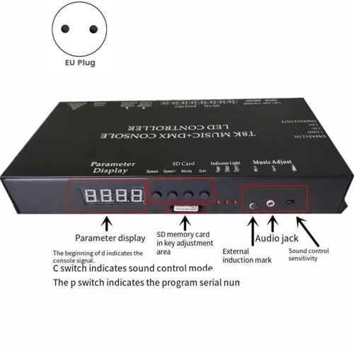 WS2811 WS2815 til SPI TTL LED-stribelysmodulcontroller (EU) 1