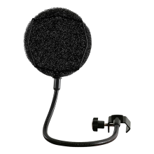 Filtro de microfone para podcast com microfone USB
