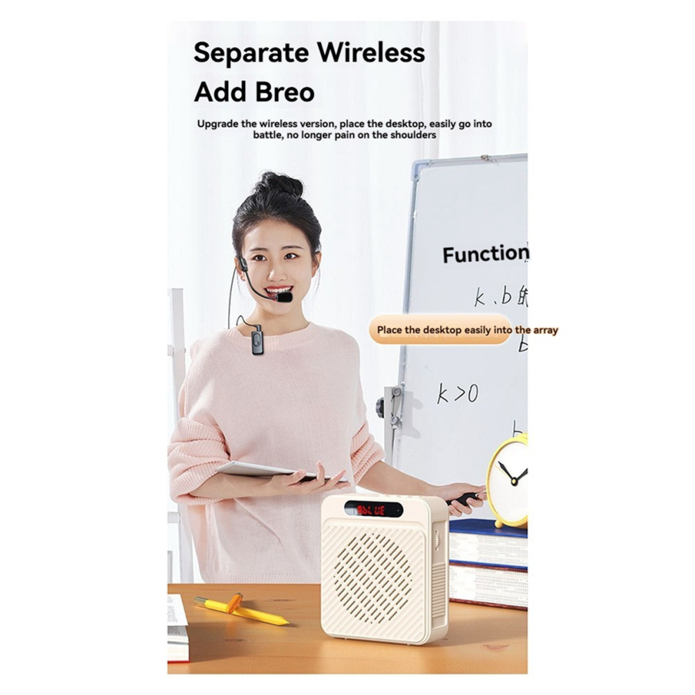 Amplificador De Voz 5W 1200Mah, Altavoz Personal Multifuncional C-image