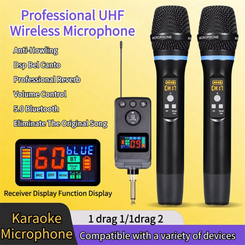 Wireless Microphone Anti-Whistling Reverb Bluetooth Microphone 1