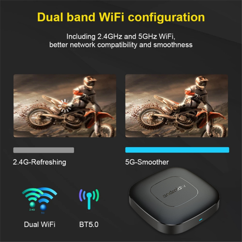 Android 13 TV Box Allwinner Media Player με τηλεχειριστήριο 2G+8G 2