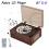 Enceinte CD Bluetooth 5.1 avec lecteur à plateau, finition grain de bois blanc 4