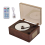 Bluetooth 5.1 CD Speaker with Tray-Loaded Player Walnut 1