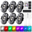 6-Pack Wireless Car LED Lights with Remote - USB Rechargeable, 8 Colors, 10 Modes, IP65 Waterproof, 23ft Range, Memory Function 1