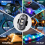 6-Pack Wireless Car LED Lights with Remote - USB Rechargeable, 8 Colors, 10 Modes, IP65 Waterproof, 23ft Range, Memory Function 5