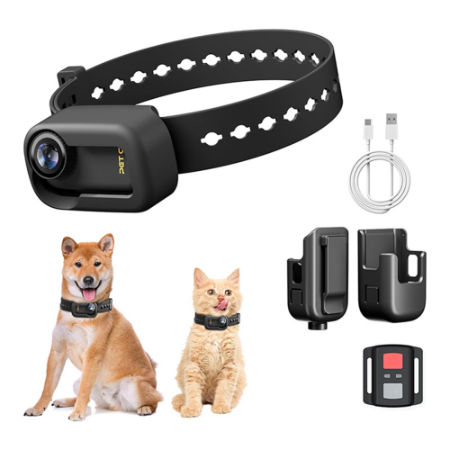 4K 30Hz Pet Collar Camera, WiFi Pet Camera Animal Vlog Camera 1