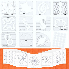 Free Motion Quilting Rulers and Templates 11 Quilting Templates