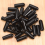 100 stk. gummiendekapper 4 mm indvendig diameter PVC runde rørbolthættedæksler sorte 6