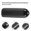 100 stk. gummiendekapper 4 mm indvendig diameter PVC runde rørbolthættedæksler sorte 5