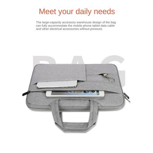 Capa para tablet de alta capacidade de 14 polegadas para transportar um laptop de 14 polegadas, preta 2