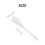 5PCS White Porcelain Egg Spoons Ceramic Spoons Coffee Dessert Spoon 5