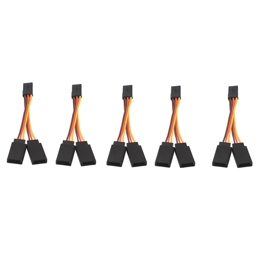 Photos - Parts for Drones & RC models Markenlos 5 Pcs JR/Futaba Style Servo 1 To 2 Y Harness Leads Splitter Cable 