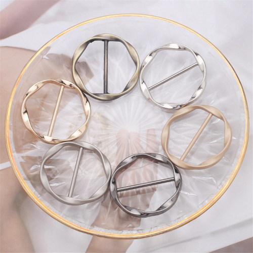6 pezzi fermacravatta per sciarpa e maglietta, per donna, con clip stringicravatta 2