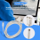 Cable de descarga RS232 DB9P a 8P Mini DIN, blanco, 2,5 m, para PLC -EH 4