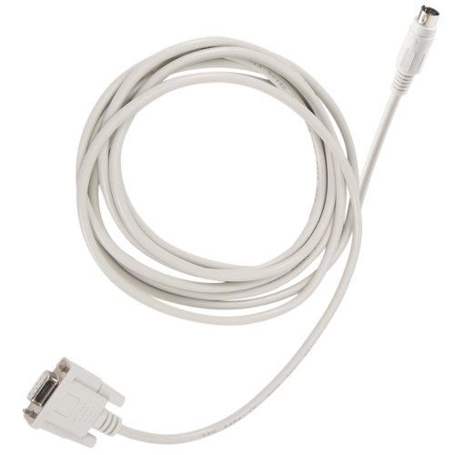 Cable de descarga RS232 DB9P a 8P Mini DIN, blanco, 2,5 m, para PLC -EH 2