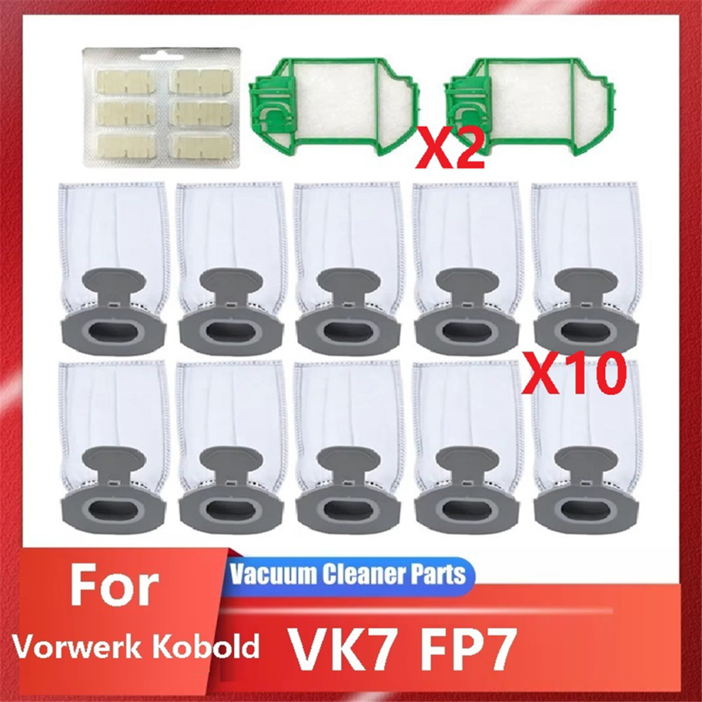 Dust Bags for Kobold VK7 FP7 Cordless Vacuum Cleaner, 10 Dust Bags