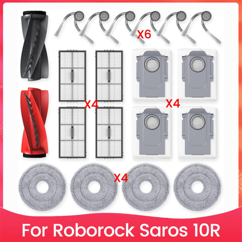 Kit Ricambio Spazzole E Filtri Per Roborock P10 / Q Revo – Spazzola Principale, Laterale, HEPA E Sacchetto - Foto 3