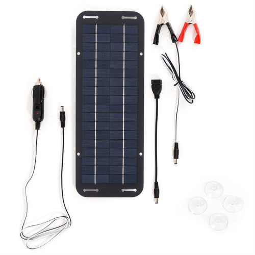12V 30W bærbar solpanelbatterioplader til bil og både 2