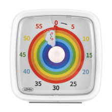 60-minutters visuel timer med natlys, nedtællingstimer, hvid
