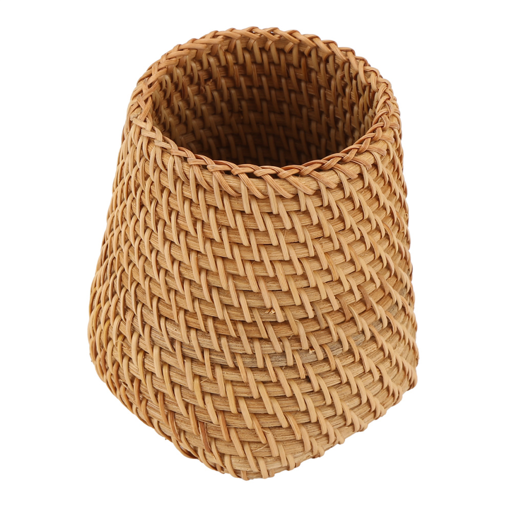 Cubo De RatáN Para Palillos, Organizador De Cuchillos Y Tenedores-image