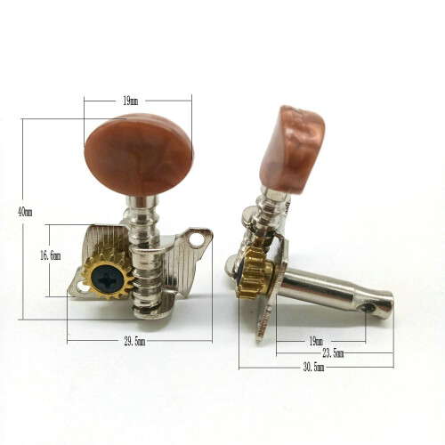 2R2L Blokowane tunery do ukulele - stroik gitarowy do strojenia strun 1