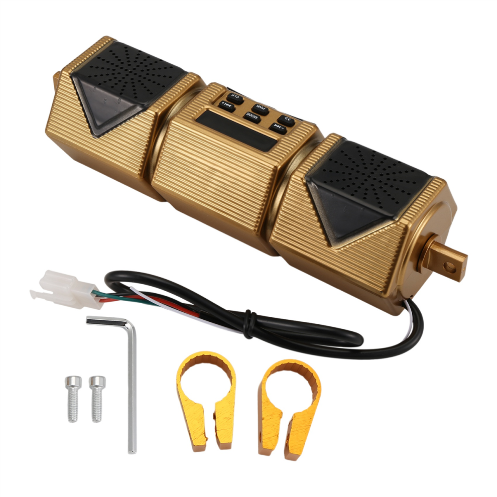 Motorcycle Mp3 Player Handlebar Speaker Bluetooth Music Fm Radio 4713755069104
