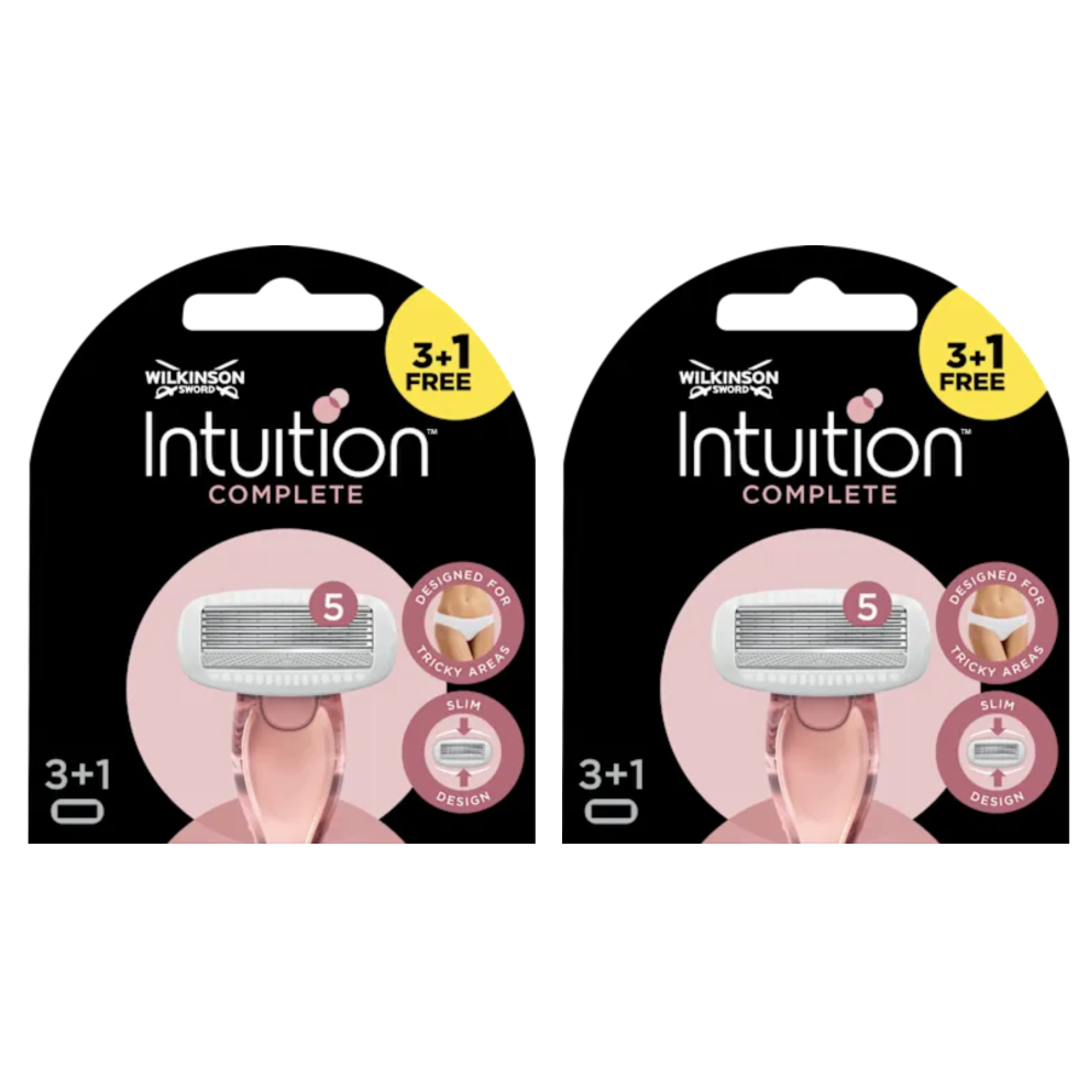 2 x 4 Wilkinson Sword Intuition Complete Women's Razor Blade 8 Refills-image-OPC-PJ2V2YH-NEW