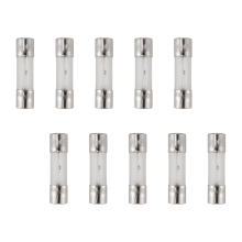 10 sztuk 250 V 3 A zwłoczne szklane bezpieczniki rurkowe 5 mm 20 mm