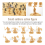 1:72 200/Set Plastic Oude Figuren Speelgoed Goud 5