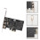 Κάρτα ελεγκτή PCI Express x1 PCI-E FireWire 1394a IEEE1394 3 θυρών 5