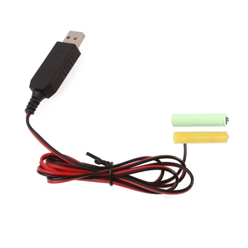 USB 5V till 3V LR03 AAA attrappbatterieliminatorkabel 1m 2
