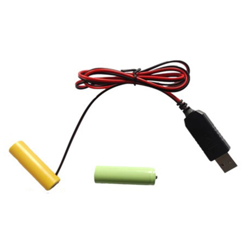 USB 5V till 3V LR03 AAA attrappbatterieliminatorkabel 1m 1