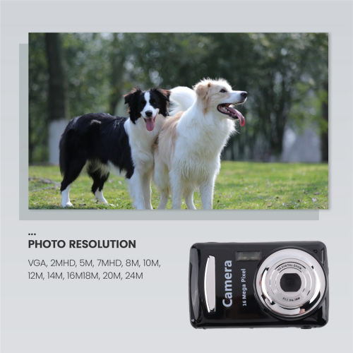 Digital Camera,Portable Cameras 16 Million HD Pixel Compact Black 2