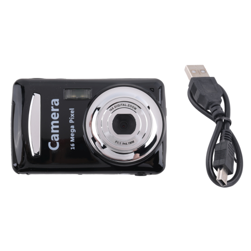 Digital Camera,Portable Cameras 16 Million HD Pixel Compact Black