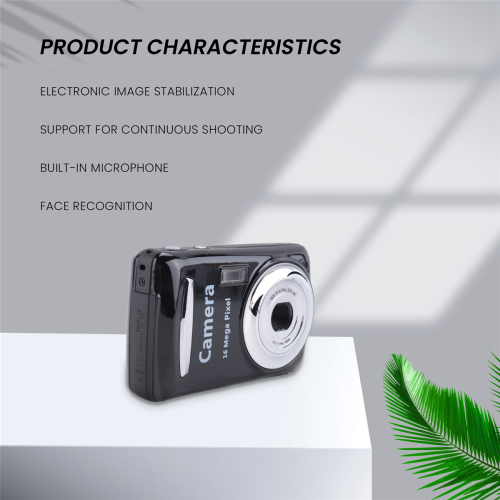 Digital Camera,Portable Cameras 16 Million HD Pixel Compact Black 1