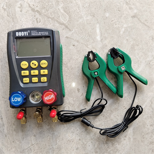 Kit de prueba de colector de refrigeración con manómetro sin clip 1