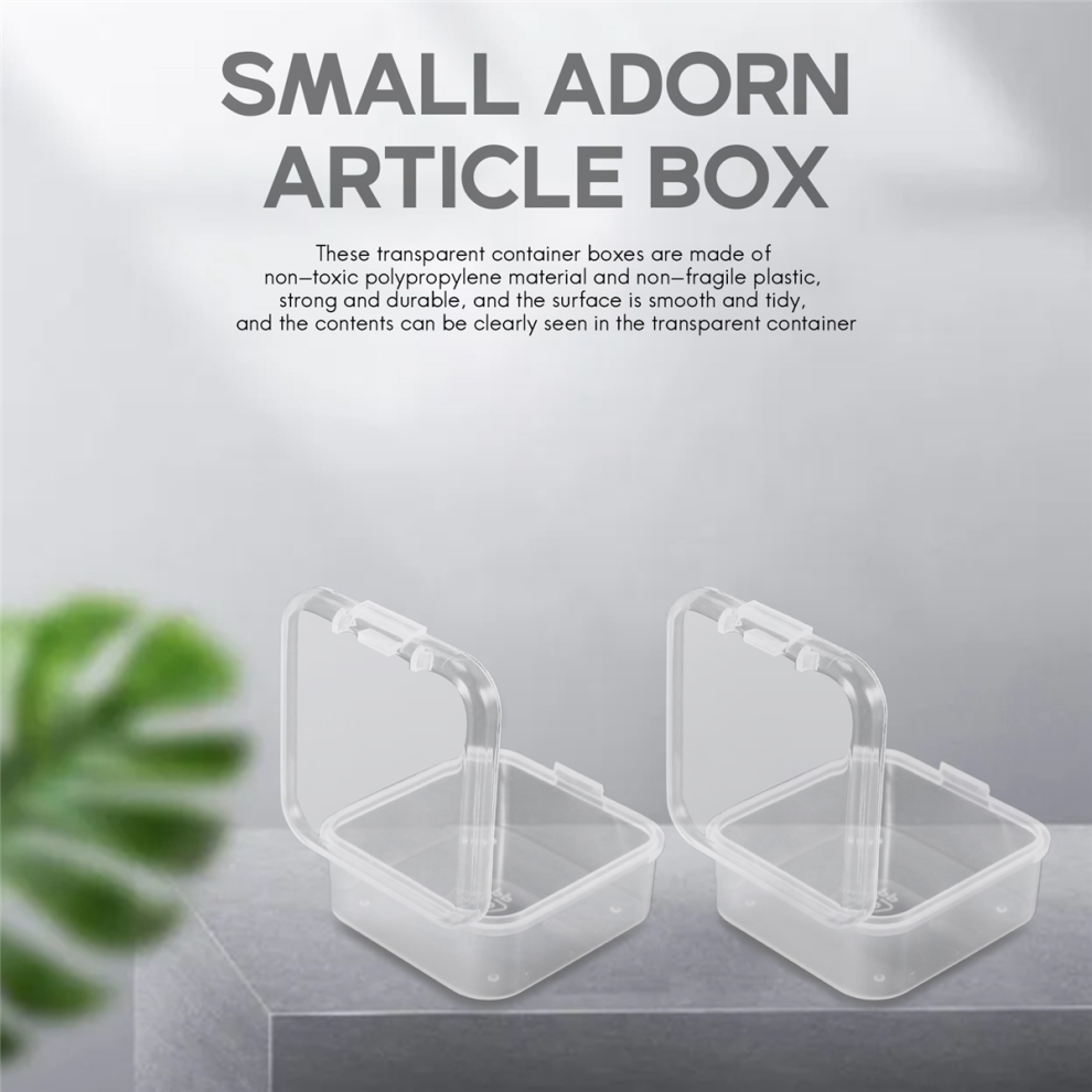 6 Pezzi Di Scatola Di Plastica Trasparente Per Riporre Piccoli Oggetti, Perline-image