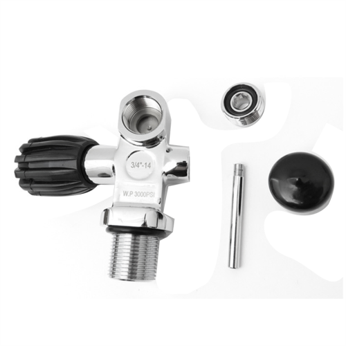 3000Psi 250Bar 3/4-14NPS högtrycksventil för dykflaska 2