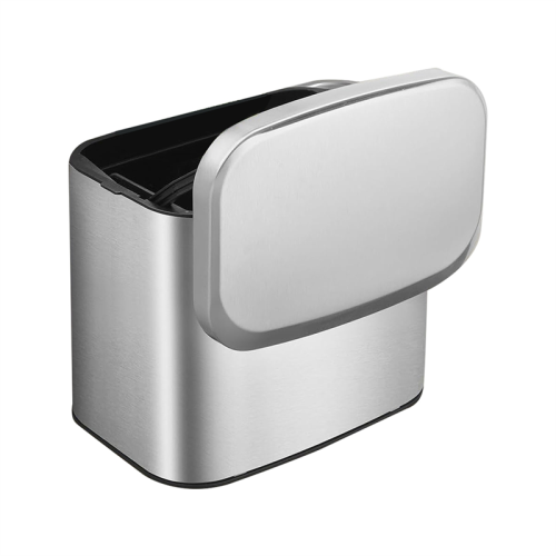 Compost Bin 1.05 Gallon Wall Mounted Trash Can with Lid, Garbage Can